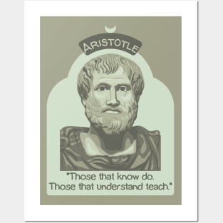 Aristotle Portrait and Quote Posters and Art